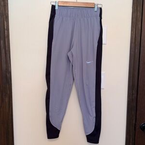 Nike therma fit light and dark purple regular rise fitted joggers